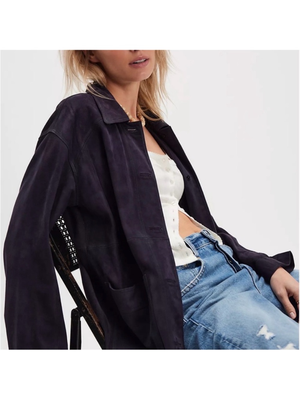 Free People Annalise Suede Jacket